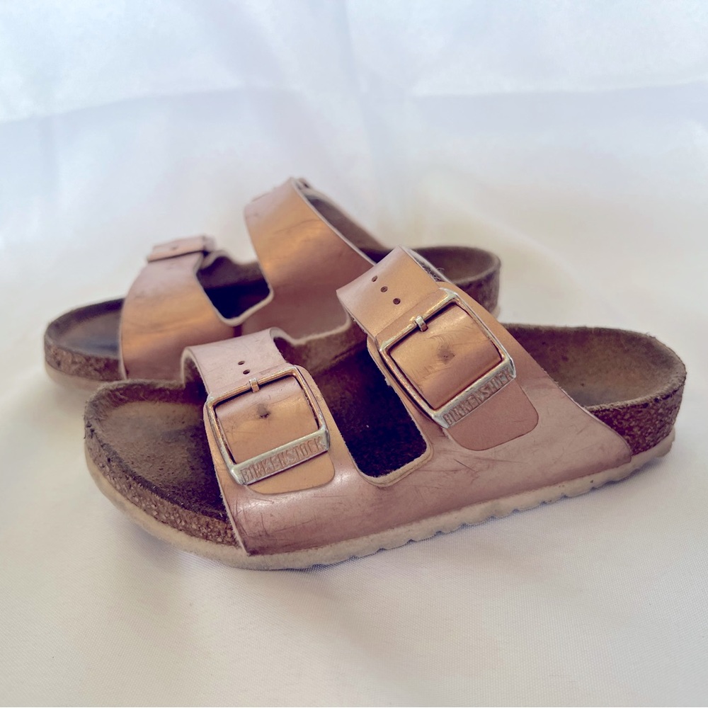 Rose Gold Arizona Kids Birkenstock